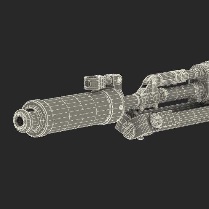 3D model Russian Sniper Rifle Dragunov SVU 2