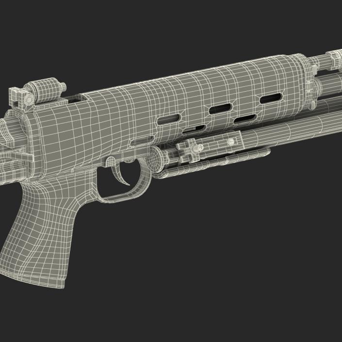 3D model Russian Sniper Rifle Dragunov SVU 2