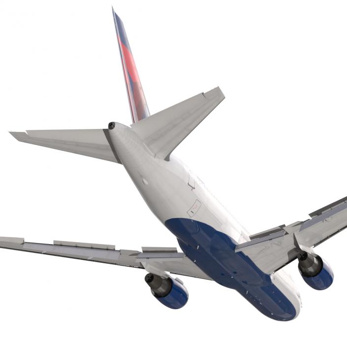 Boeing 767-200 Delta Air Lines Rigged 3D