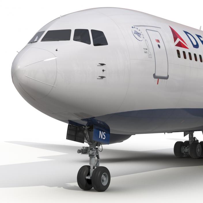 Boeing 767-200 Delta Air Lines Rigged 3D