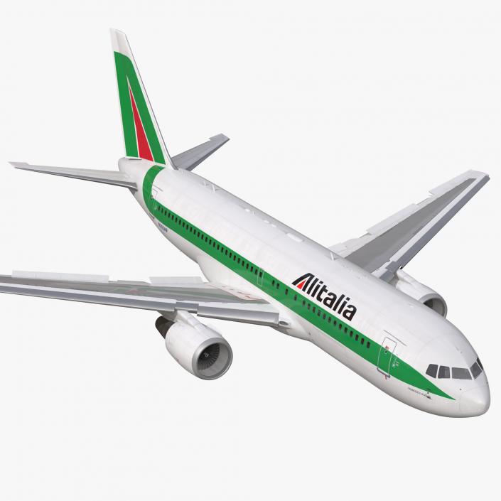 3D model Boeing 767-200 Alitalia Rigged