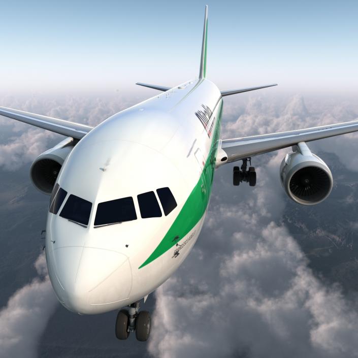 3D model Boeing 767-200 Alitalia Rigged