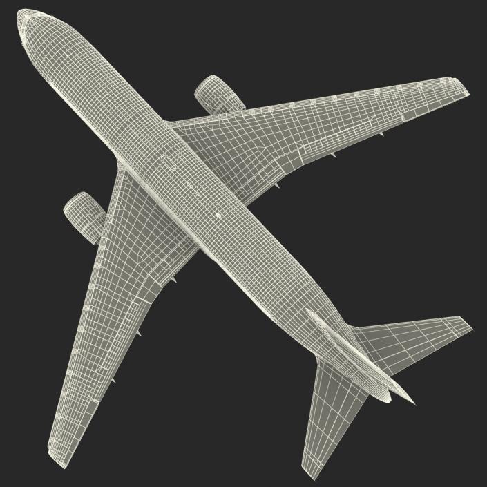 3D model Boeing 767-200 Alitalia Rigged