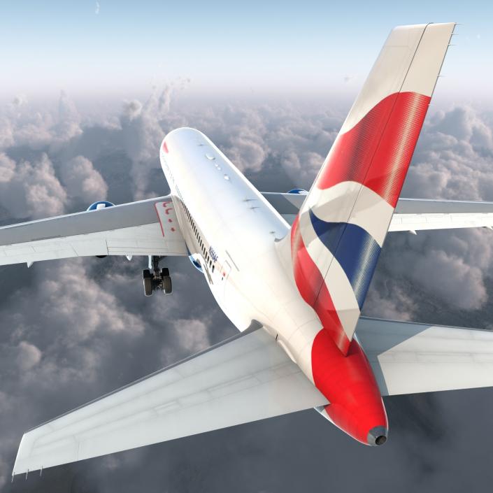 Boeing 767-200 British Airways Rigged 3D