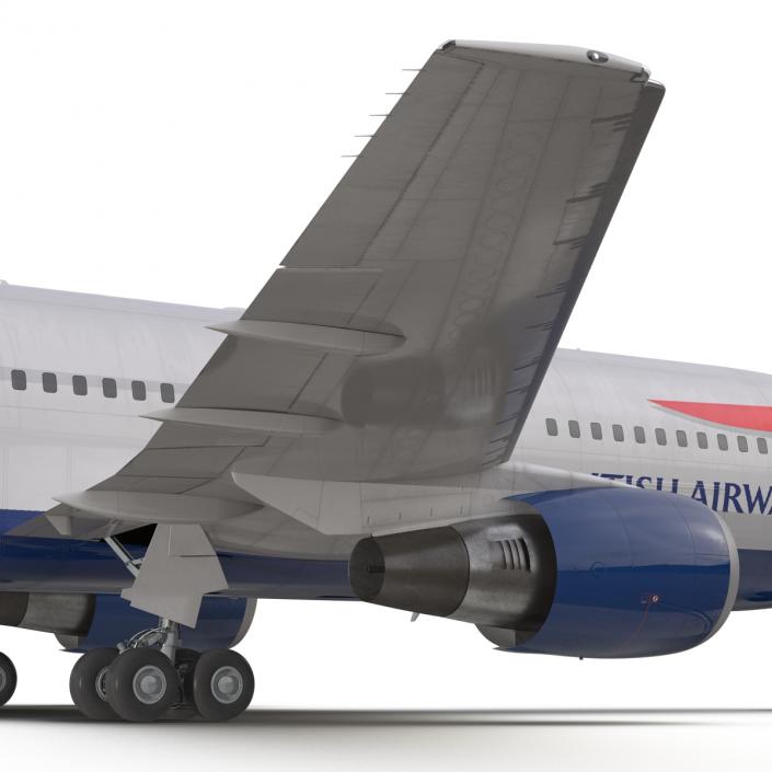 Boeing 767-200 British Airways Rigged 3D