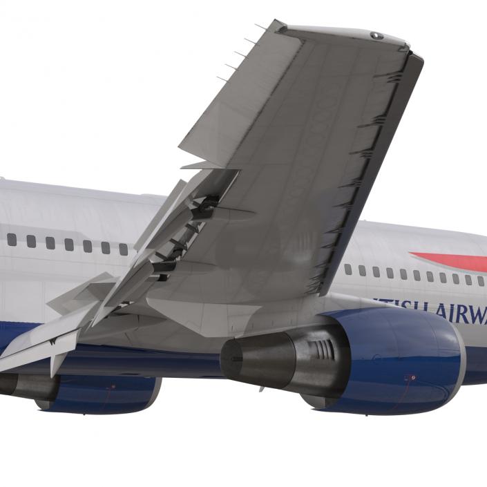 Boeing 767-200 British Airways Rigged 3D