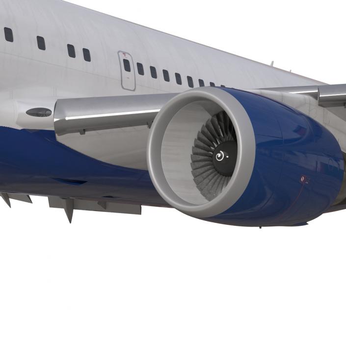 Boeing 767-200 British Airways Rigged 3D