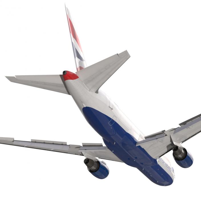 Boeing 767-200 British Airways Rigged 3D