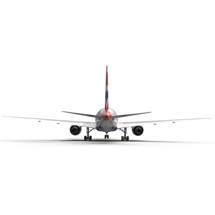 Boeing 767-200 British Airways Rigged 3D