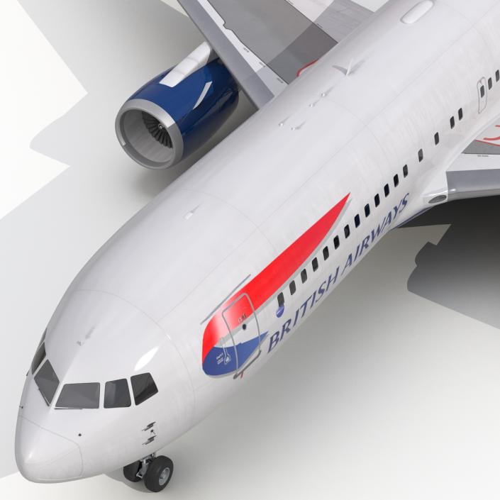 Boeing 767-200 British Airways Rigged 3D