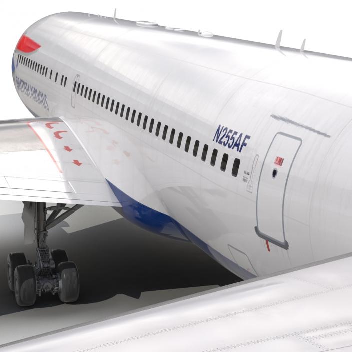 Boeing 767-200 British Airways Rigged 3D