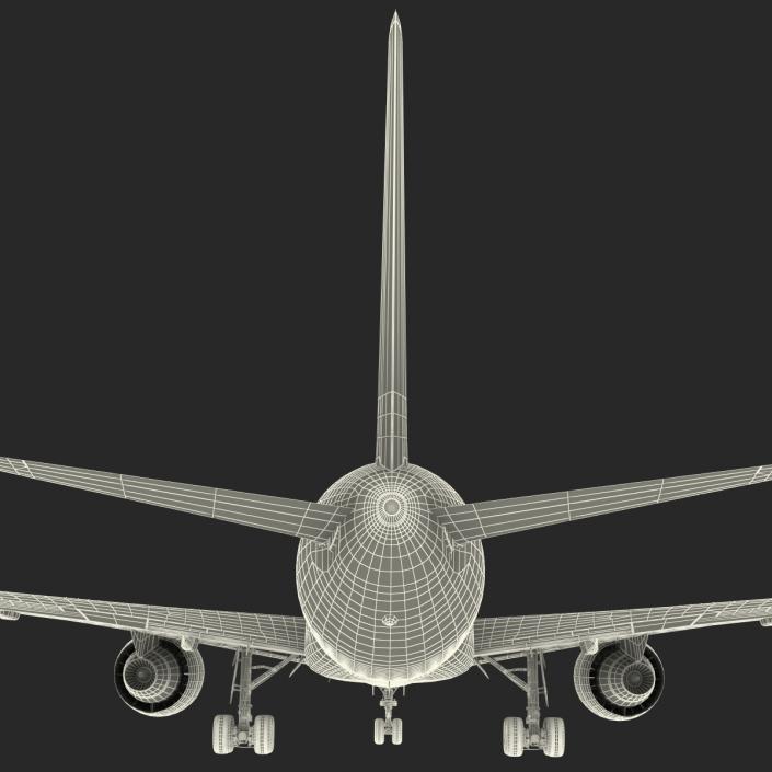 Boeing 767-200 British Airways Rigged 3D