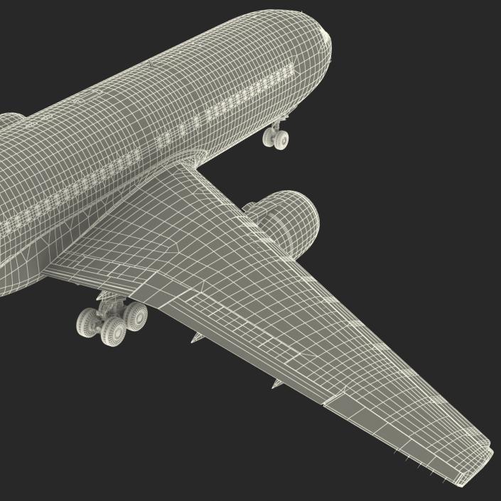 Boeing 767-200 British Airways Rigged 3D