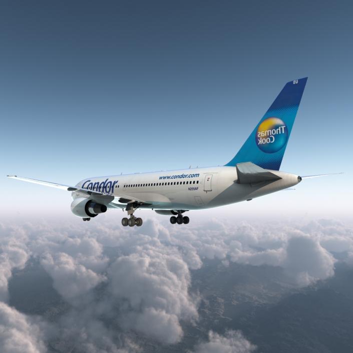 Boeing 767-200 Condor Flugdienst Rigged 3D model