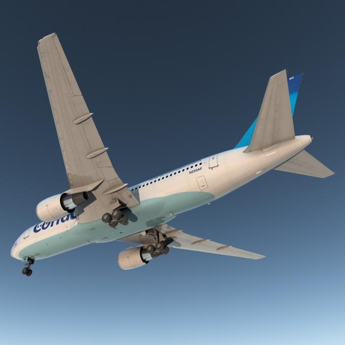 Boeing 767-200 Condor Flugdienst Rigged 3D model