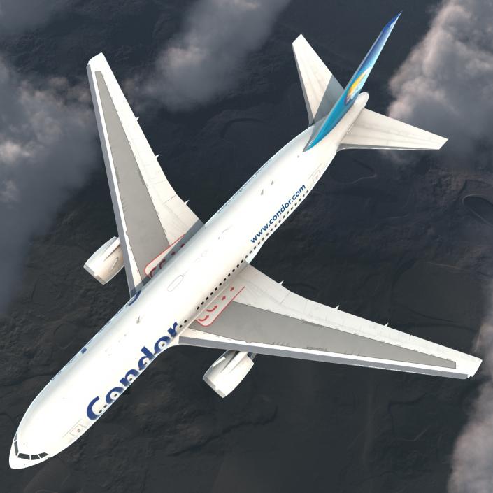 Boeing 767-200 Condor Flugdienst Rigged 3D model