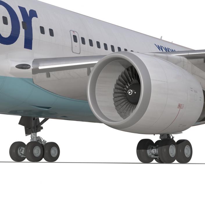 Boeing 767-200 Condor Flugdienst Rigged 3D model