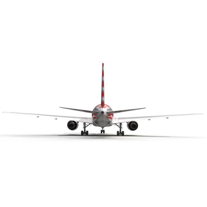 Boeing 767-200 American Airlines Rigged 3D model