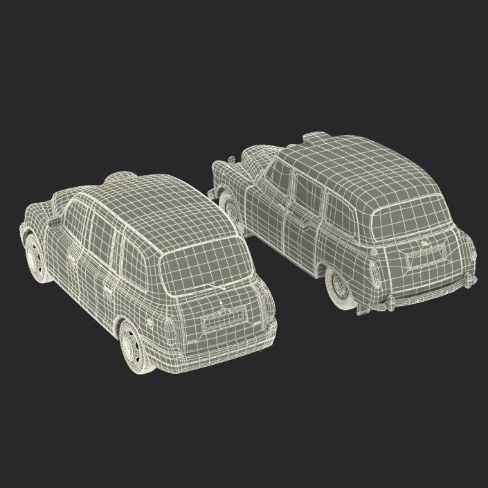 3D London Bus and Taxi Vehicle Set 2 model