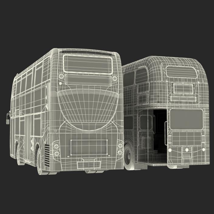 3D London Bus and Taxi Vehicle Set 2 model