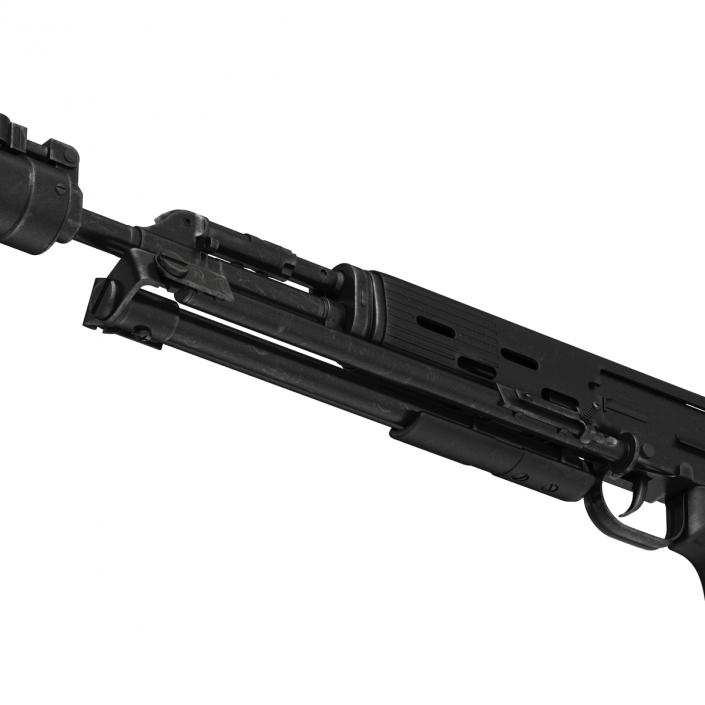 3D model Bullpup Sniper Rifle Dragunov SVU 2