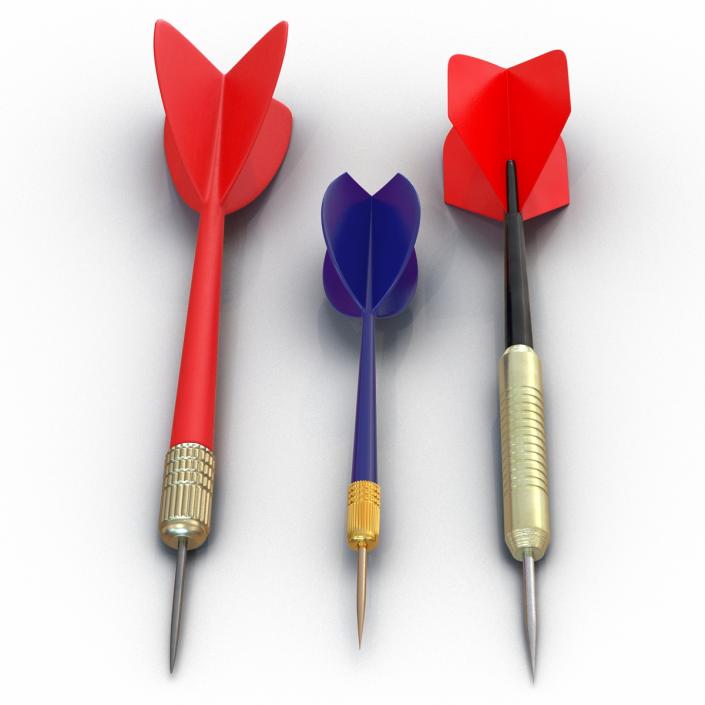 3D Dart Needles Collection model