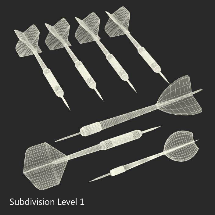 3D Dart Needles Collection model