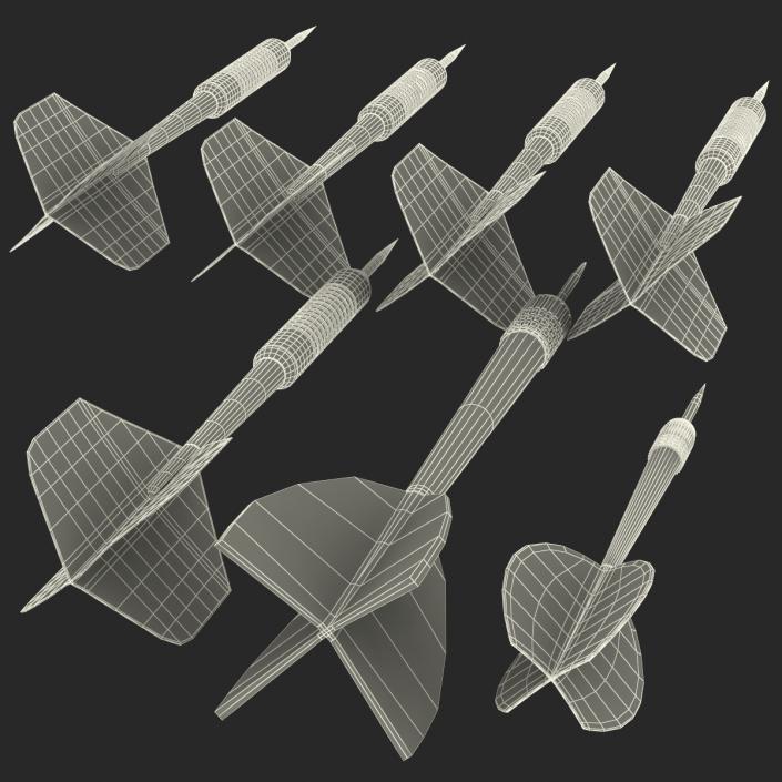 3D Dart Needles Collection model