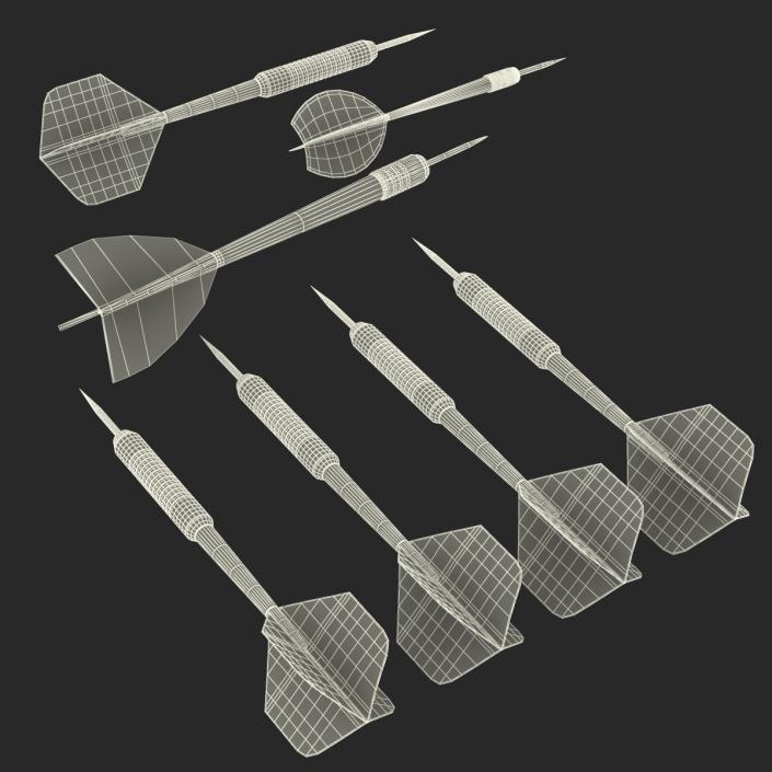 3D Dart Needles Collection model