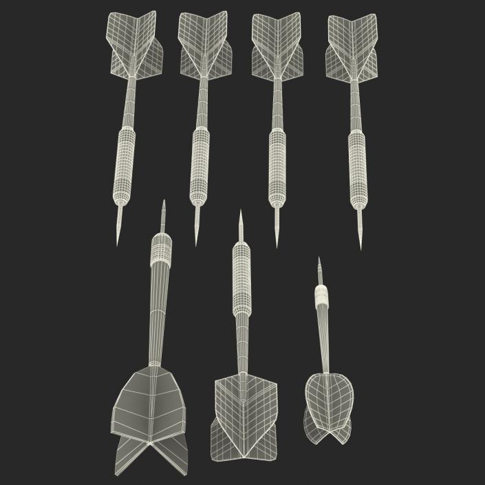 3D Dart Needles Collection model