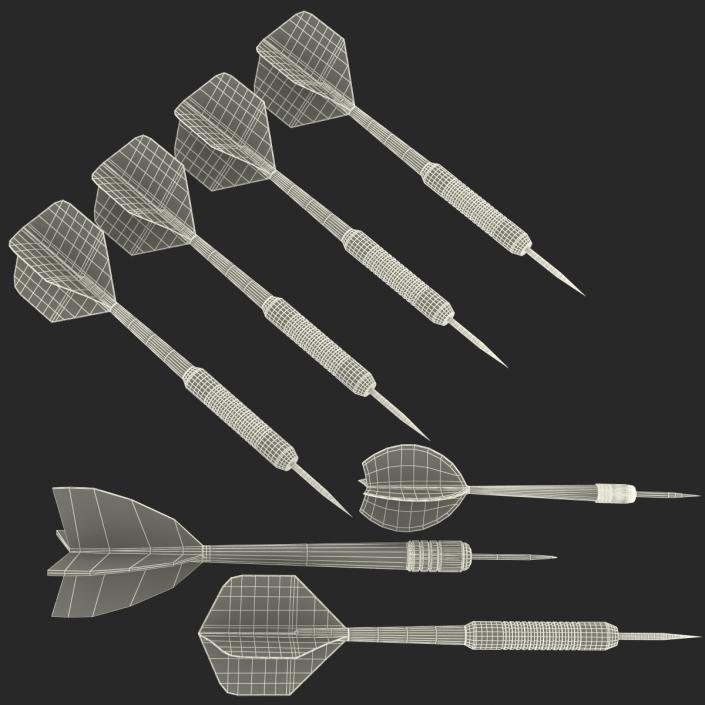 3D Dart Needles Collection model