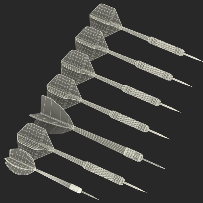 3D Dart Needles Collection model