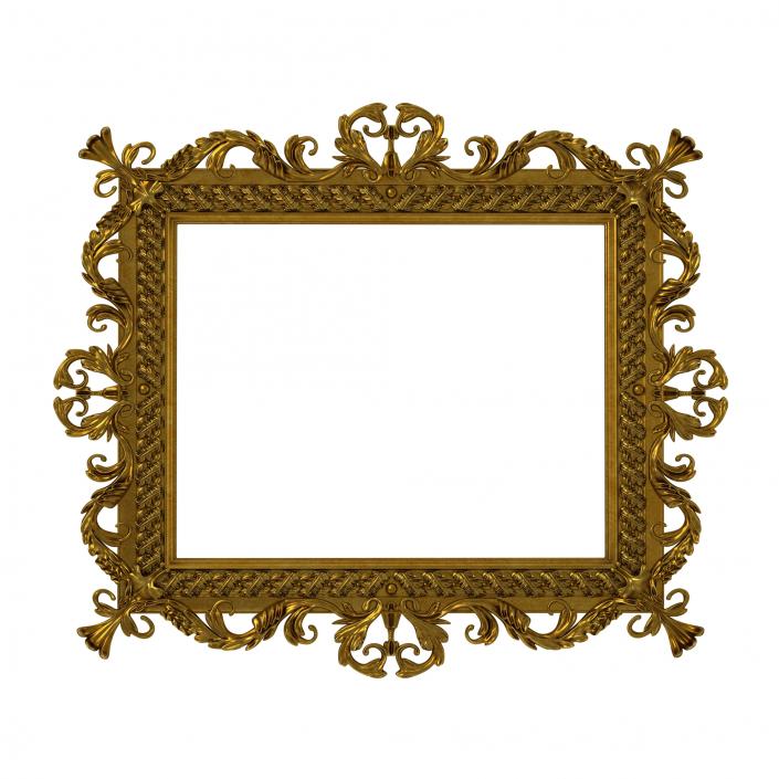 3D Baroque Picture Frame