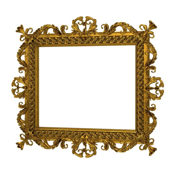 3D Baroque Picture Frame