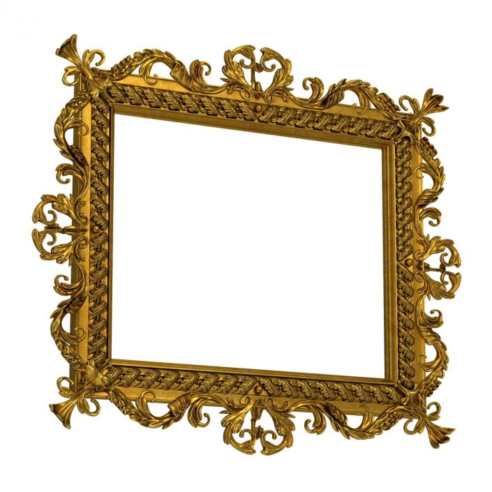 3D Baroque Picture Frame