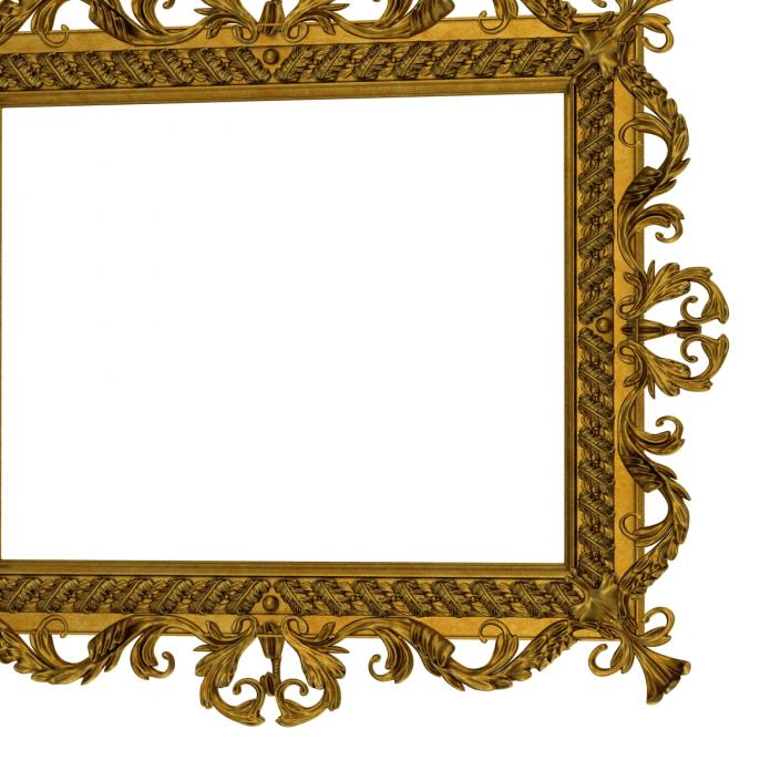 3D Baroque Picture Frame