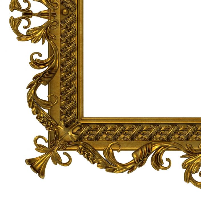 3D Baroque Picture Frame