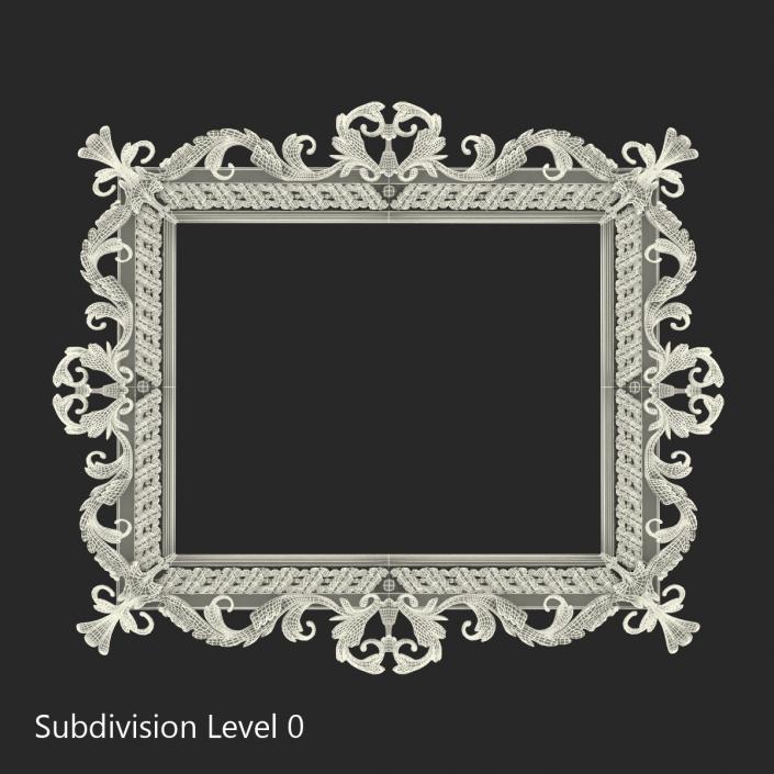 3D Baroque Picture Frame