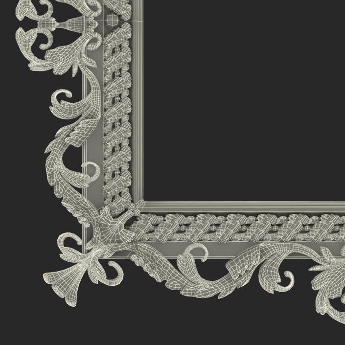 3D Baroque Picture Frame