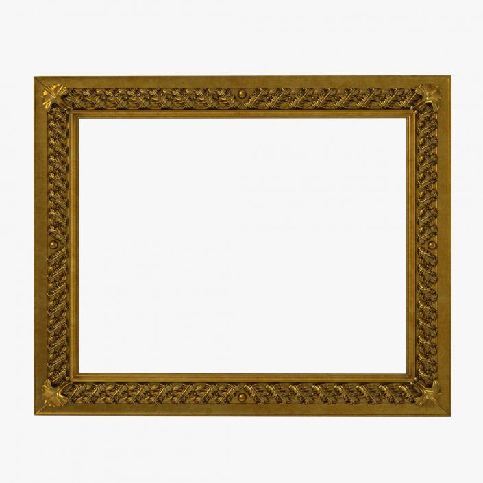 3D Baroque Picture Frame 8 model