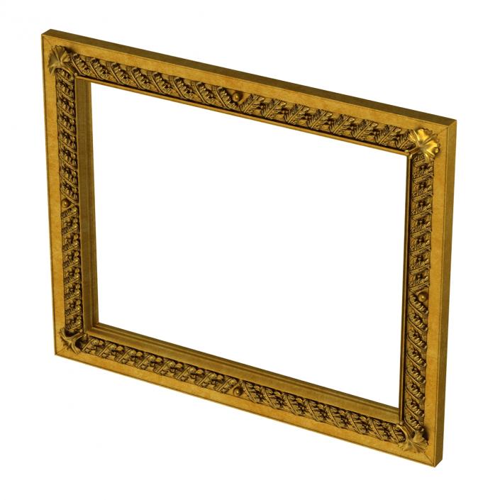 3D Baroque Picture Frame 8 model