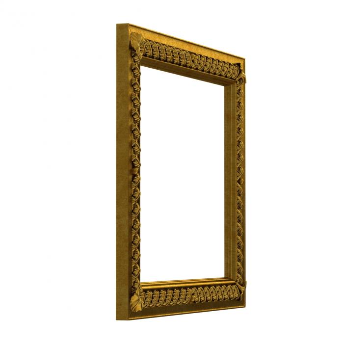 3D Baroque Picture Frame 8 model