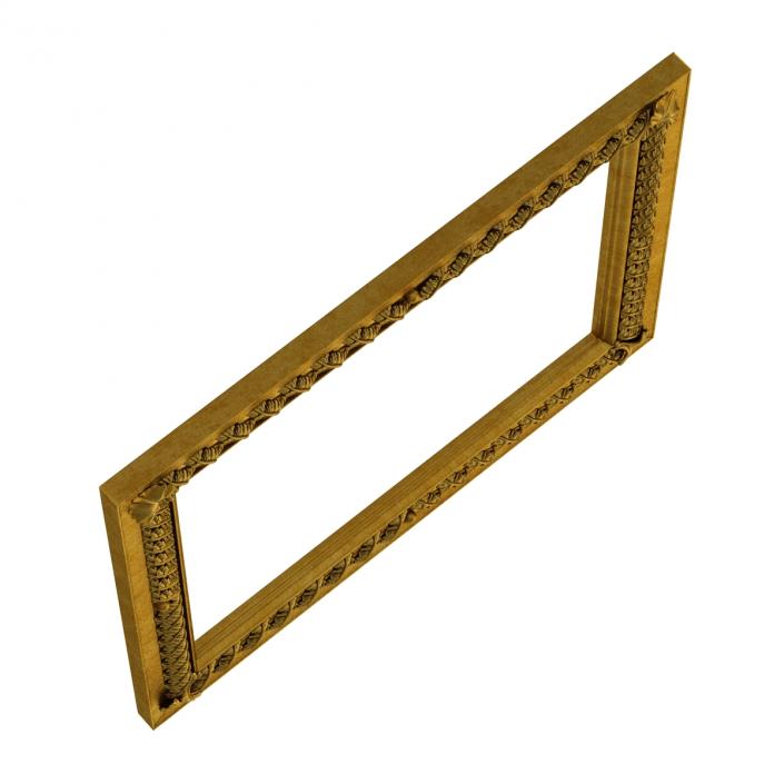 3D Baroque Picture Frame 8 model