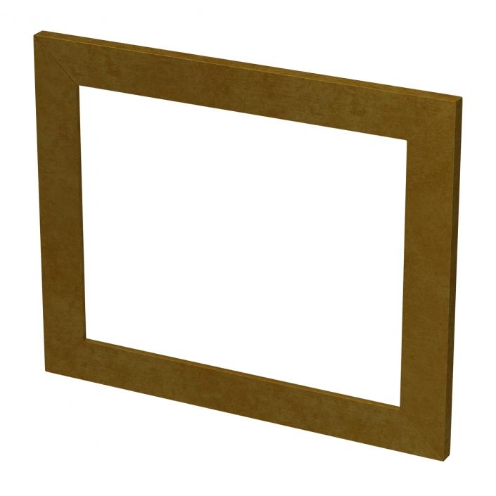 3D Baroque Picture Frame 8 model