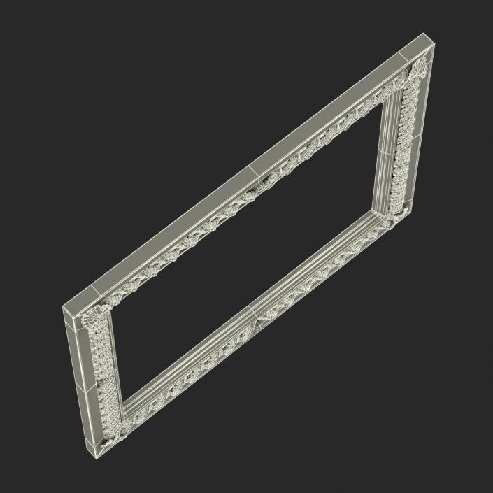 3D Baroque Picture Frame 8 model