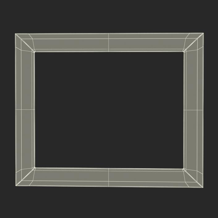 3D Baroque Picture Frame 8 model