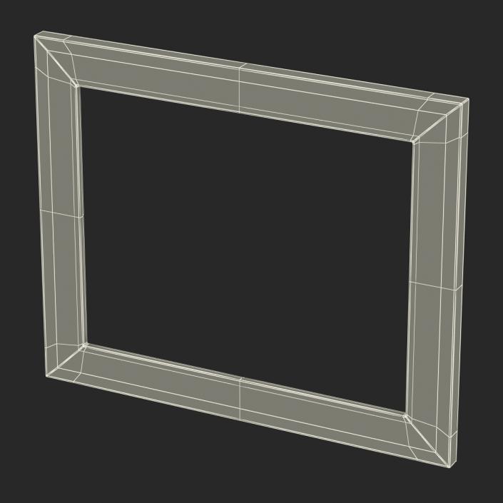 3D Baroque Picture Frame 8 model