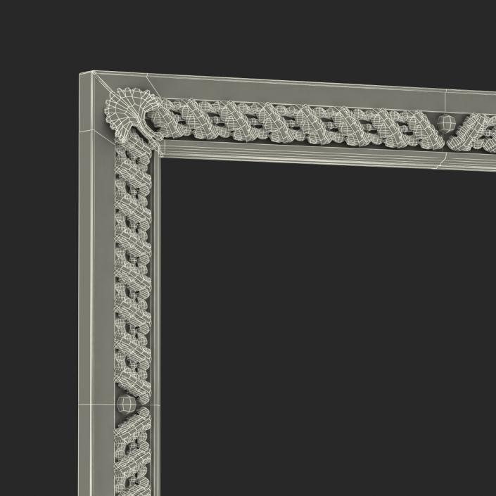 3D Baroque Picture Frame 8 model