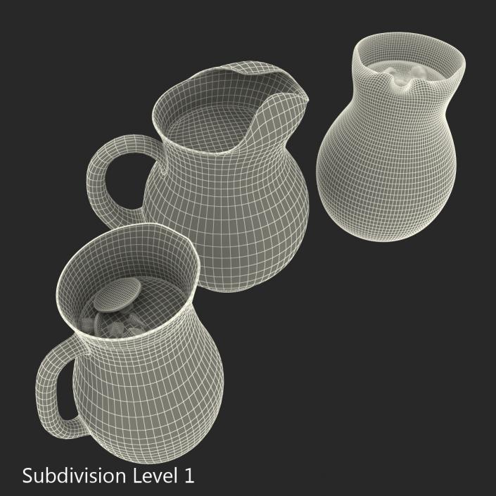 Pitchers Collection 3D model