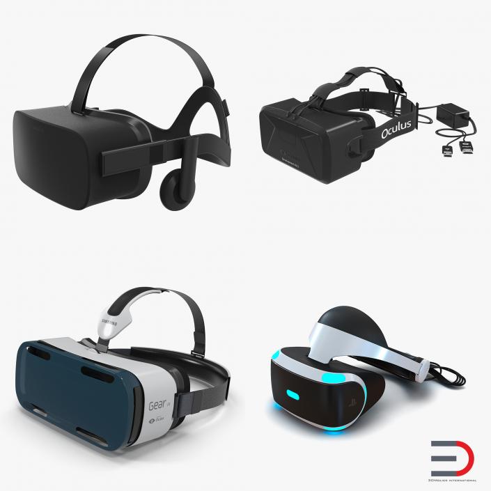 Virtual Reality Goggles Collection 3D model